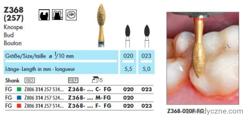 Wiertła Z368-020-F FG