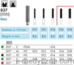 Wiertła - walce 837 016-018 FG