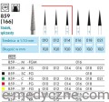 Wiertła 859 schemat średnic