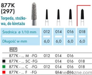 Wiertła - torpedy 877K 018 FG