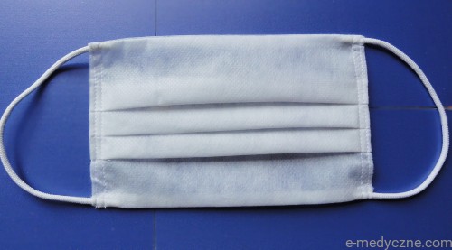 Maseczka z włókniny na cienkie gumki