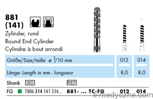 Wiertła - walce  881 014TC-FG Turbo