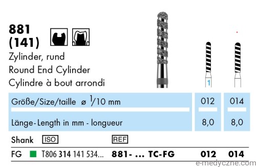 Wiertła 881-014TC