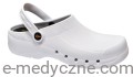 Lekkie klapki medyczne damskie białe - model EVA